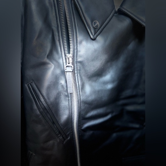 Large, never worn faux leather Ivy Park X Adidas Moto Jacket. Tags still on. - Picture 4 of 5